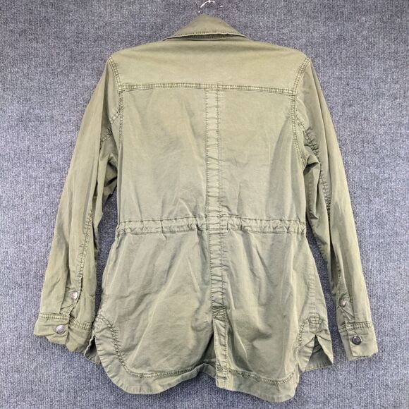 Marrakech Women's Full Zip Military Utility Jacket Green XS Long Sleeve Pockets - Picture 6 of 13